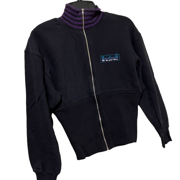 Vintage B.A.D. Full Zip Embroidered Sweatshirt - Picture 1 of 13